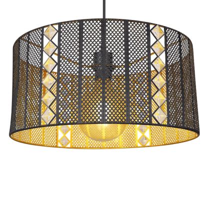 Globo - Підвісна люстра 1xE27/60W/230V золотий/чорний