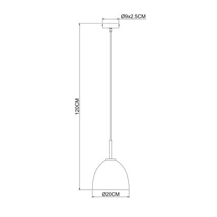 Globo - Підвісна люстра 1xE27/60W/230V