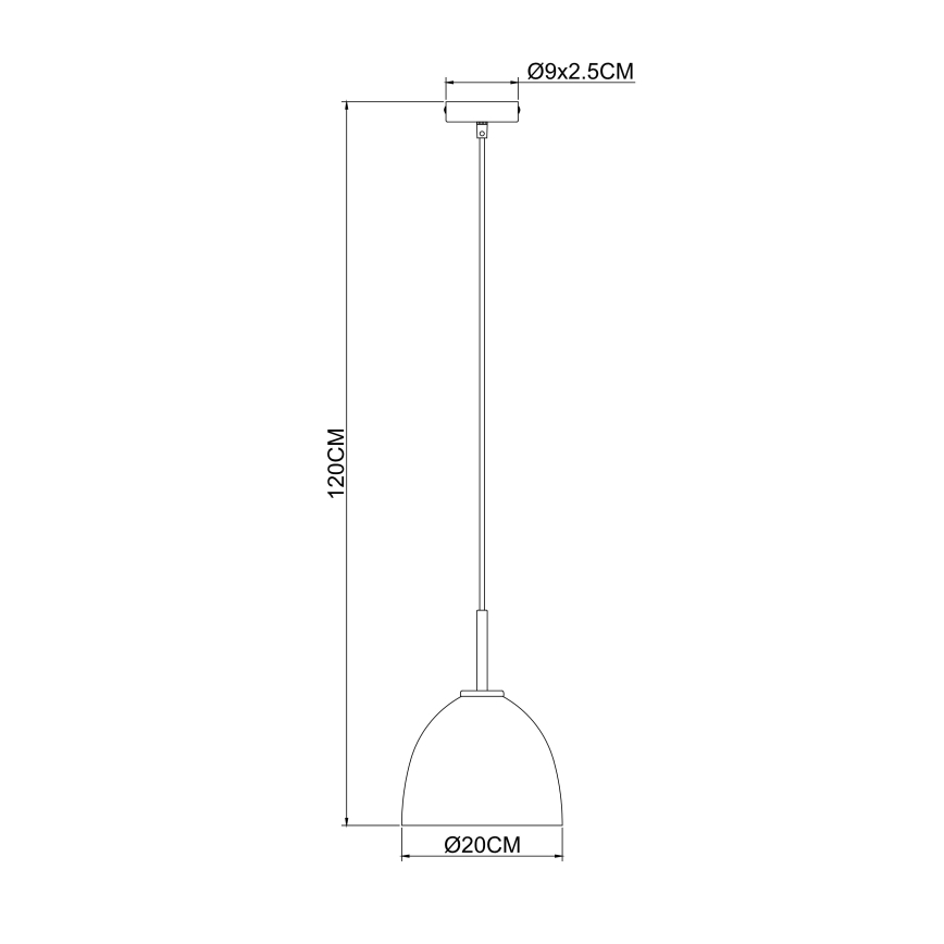 Globo - Підвісна люстра 1xE27/60W/230V