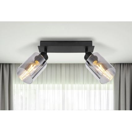 Globo - Точечный светильник 2xE27/15W/230V черный