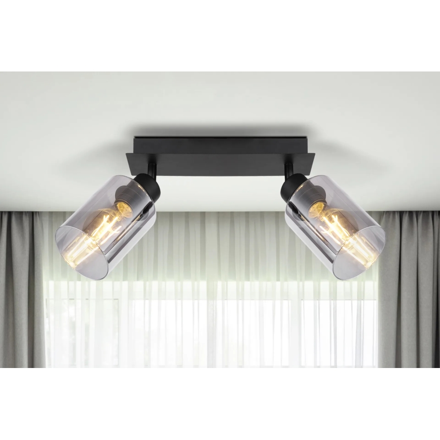 Globo - Точечный светильник 2xE27/15W/230V черный