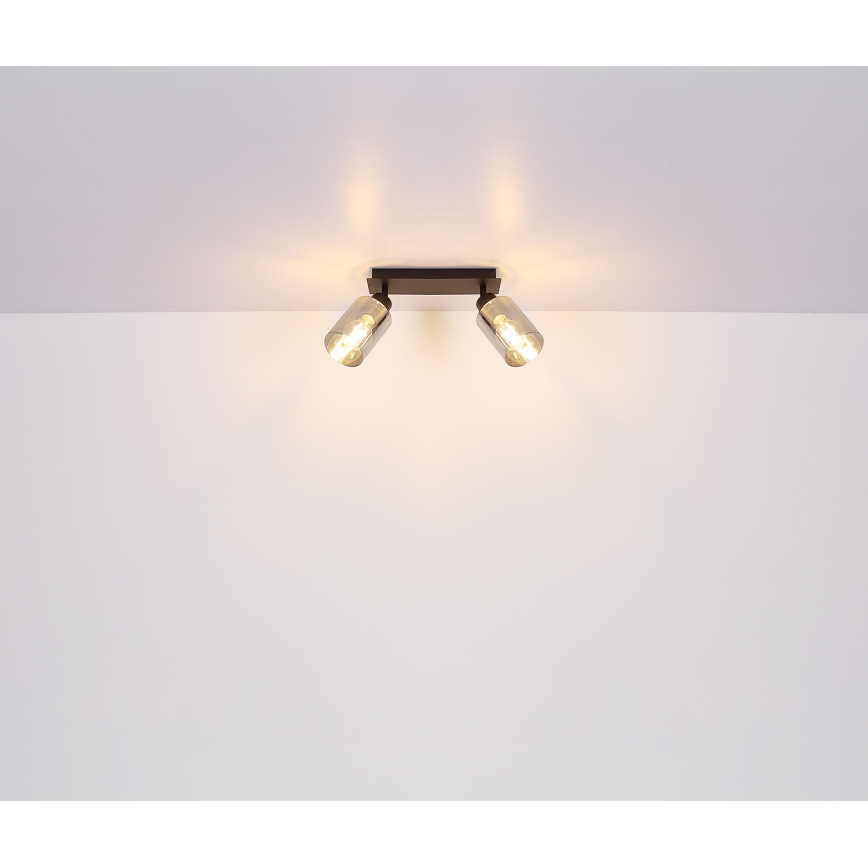 Globo - Точковий світильник 2xE27/15W/230V чорний