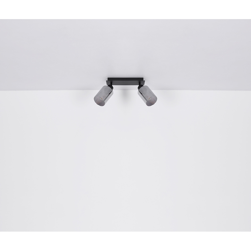 Globo - Точковий світильник 2xE27/15W/230V чорний