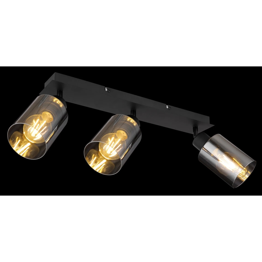 Globo - Точковий світильник 3xE27/15W/230V чорний