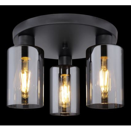 Globo - Потолочный светильник 3xE27/60W/230V черный