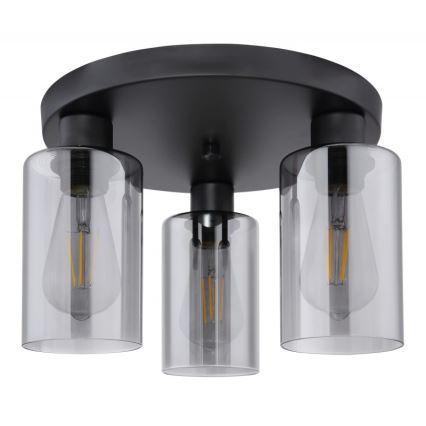 Globo - Потолочный светильник 3xE27/60W/230V черный