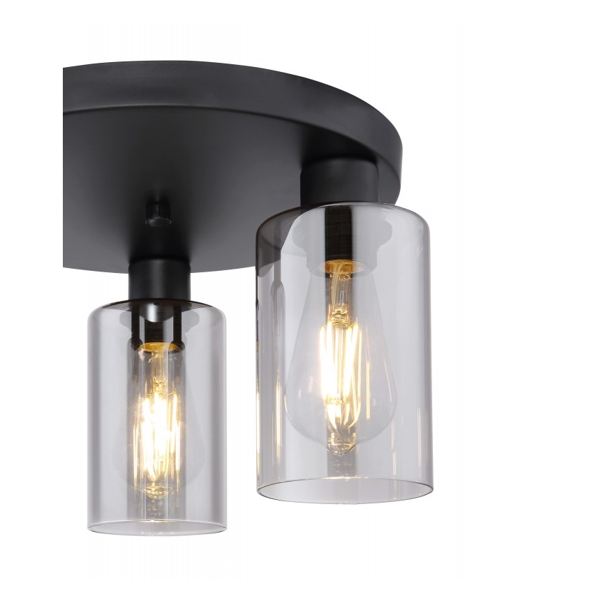 Globo - Потолочный светильник 3xE27/60W/230V черный
