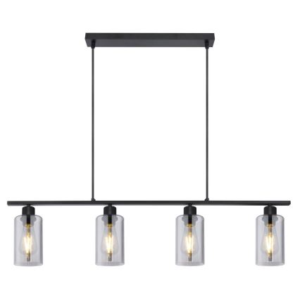Globo - Подвесная люстра 4xE27/60W/230V черный