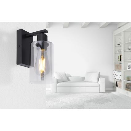 Globo - Настенный светильник 1xE27/60W/230V черный