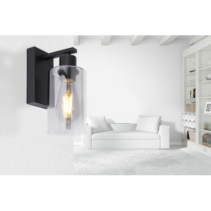 Globo - Настенный светильник 1xE27/60W/230V черный