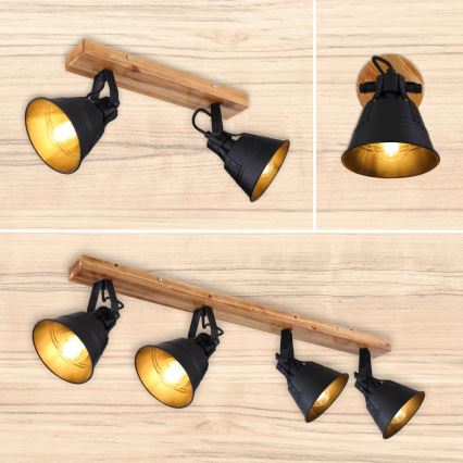 Globo - Настенный точечный светильник 1xE27/60W/230V пихта