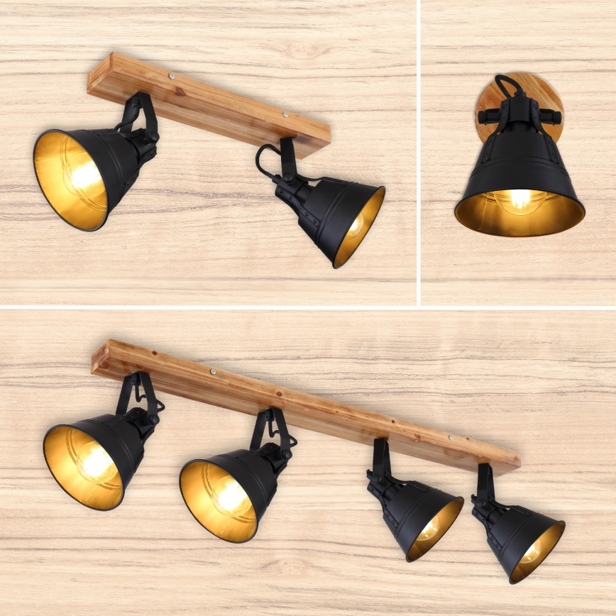 Globo - Настенный точечный светильник 1xE27/60W/230V пихта