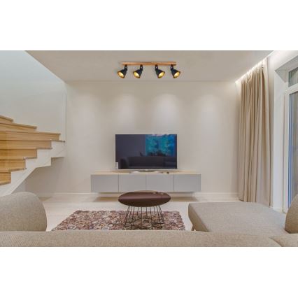 Globo - Точковий світильник 4xE27/60W/230V ялина