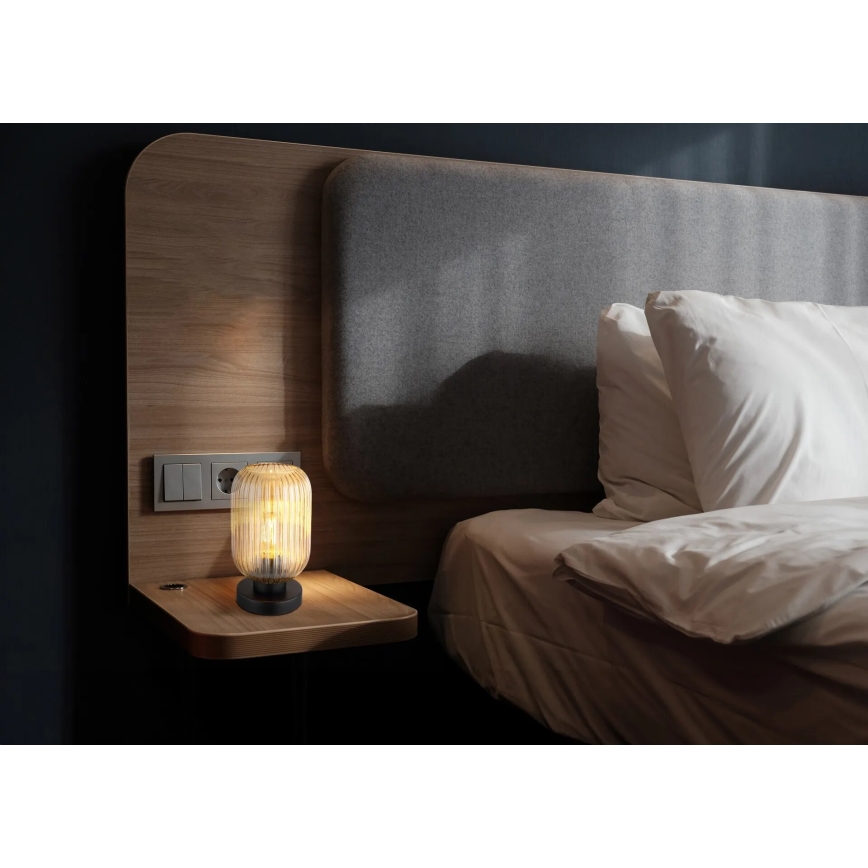 Globo - Настільна лампа 1xE27/40W/230V коричневий