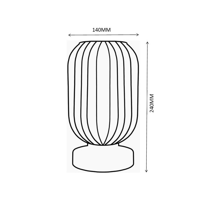 Globo - Настільна лампа 1xE27/40W/230V коричневий