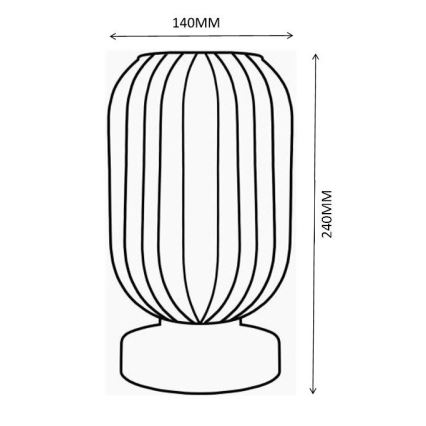 Globo - Настільна лампа 1xE27/40W/230V зелений