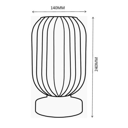 Globo - Настільна лампа 1xE27/40W/230V білий