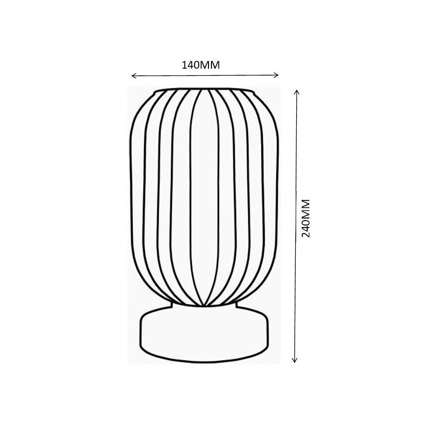Globo - Настільна лампа 1xE27/40W/230V білий