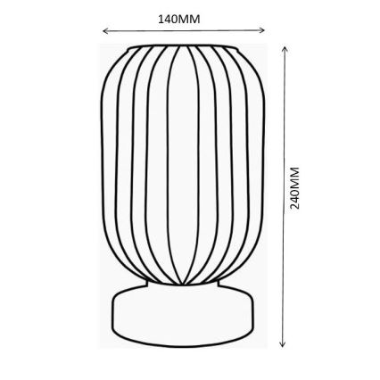 Globo - Настільна лампа 1xE27/40W/230V фіолетовий
