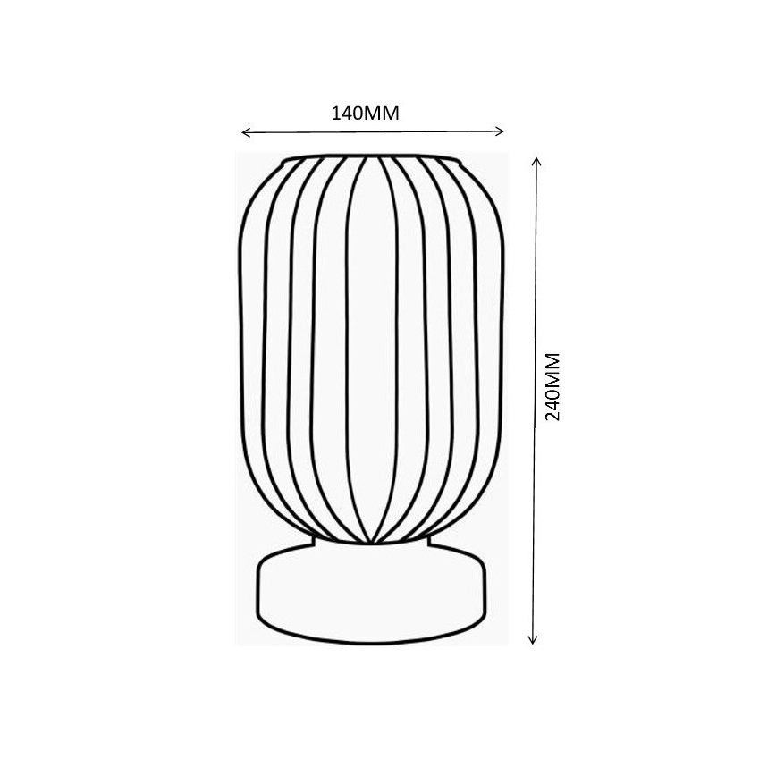 Globo - Настольная лампа 1xE27/40W/230V серый