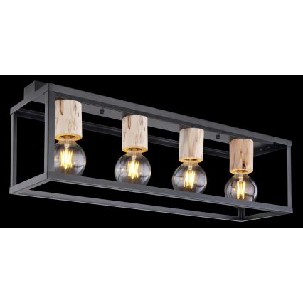 Globo 15476-4D - Потолочный светильник HAGAR 4xE27/60W/230V