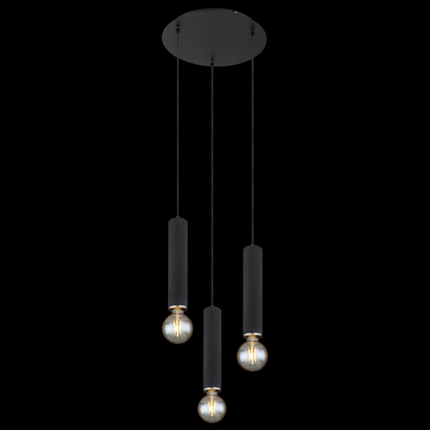 Globo - Підвісна люстра 3xE27/60W/230V чорне дерево