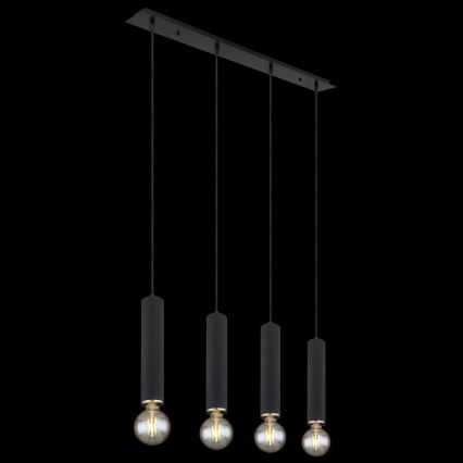Globo - Підвісна люстра 4xE27/60W/230V чорне дерево