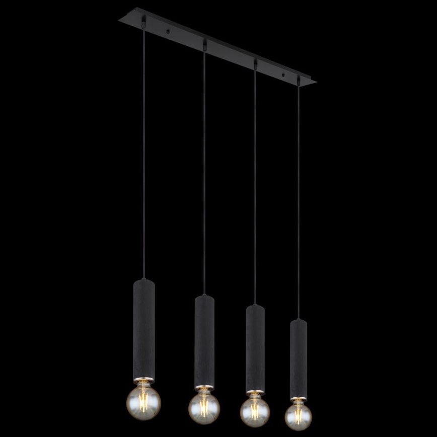 Globo - Підвісна люстра 4xE27/60W/230V чорне дерево