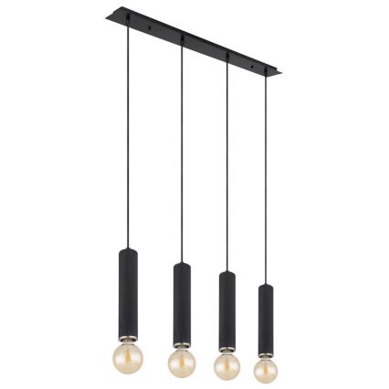 Globo - Підвісна люстра 4xE27/60W/230V чорне дерево