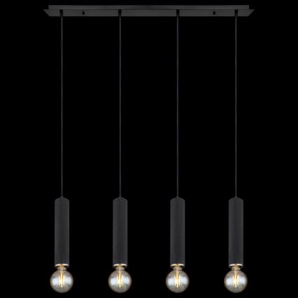 Globo - Підвісна люстра 4xE27/60W/230V чорне дерево