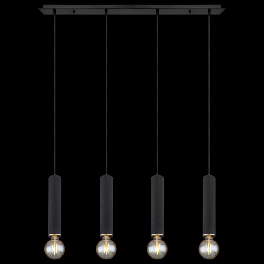 Globo - Підвісна люстра 4xE27/60W/230V чорне дерево