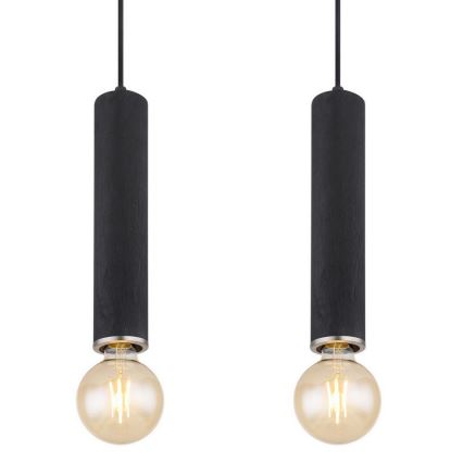 Globo - Підвісна люстра 4xE27/60W/230V чорне дерево