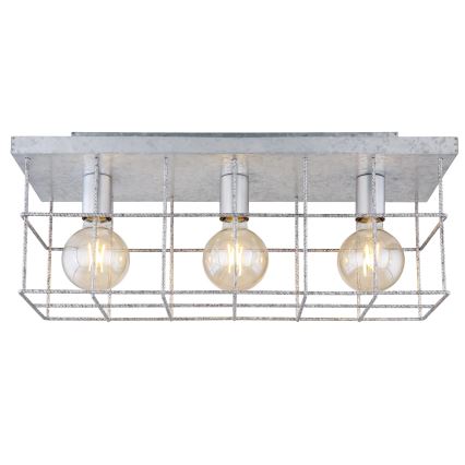 Globo 15530Z-3D - Стельовий світильник MERRIL 3xE27/60W/230V