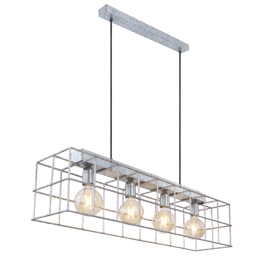 Globo 15530Z-4H - Підвісна люстра MERRIL 4xE27/60W/230V