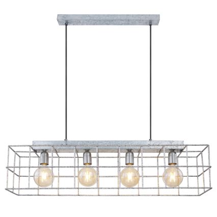 Globo 15530Z-4H - Підвісна люстра MERRIL 4xE27/60W/230V