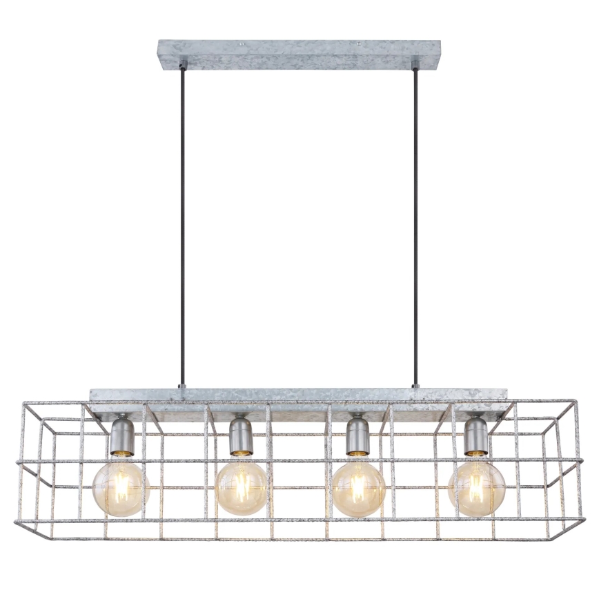Globo 15530Z-4H - Підвісна люстра MERRIL 4xE27/60W/230V