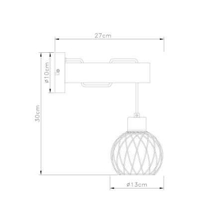 Globo - Настінна лампа 1xE27/15W/230V