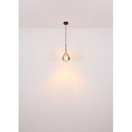 Globo - Підвісна люстра 1xE27/60W/230V діаметр 20 см чорний