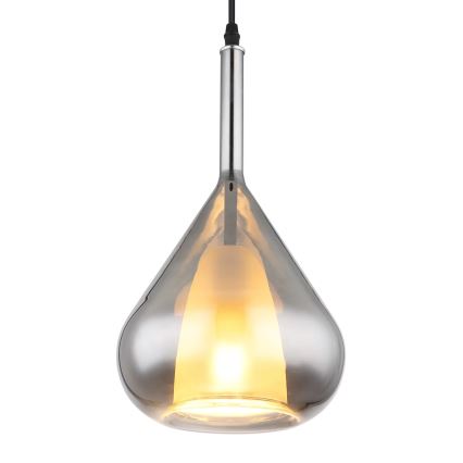 Globo - Підвісна люстра 1xE27/60W/230V діаметр 20 см чорний