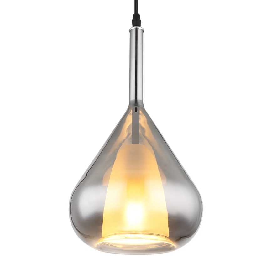 Globo - Підвісна люстра 1xE27/60W/230V діаметр 20 см чорний