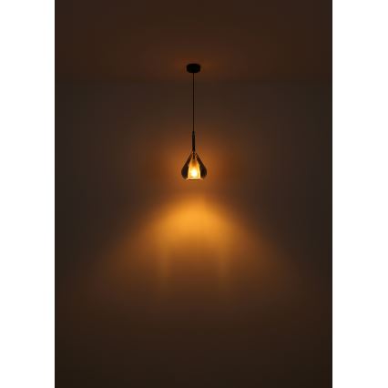 Globo - Підвісна люстра 1xE27/60W/230V діаметр 20 см чорний