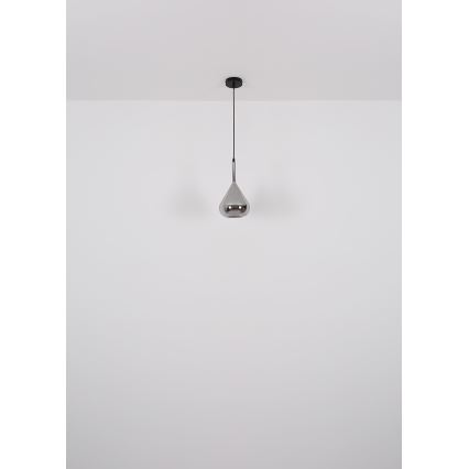 Globo - Підвісна люстра 1xE27/60W/230V діаметр 20 см чорний