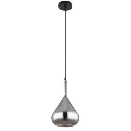 Globo - Підвісна люстра 1xE27/60W/230V діаметр 20 см чорний