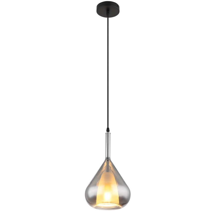 Globo - Підвісна люстра 1xE27/60W/230V діаметр 20 см чорний