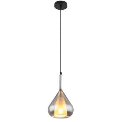 Globo - Подвесная люстра 1xE27/60W/230V диаметр 20 см черный