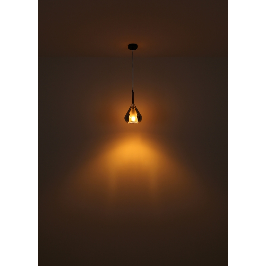 Globo - Подвесная люстра 1xE27/60W/230V диаметр 20 см черный