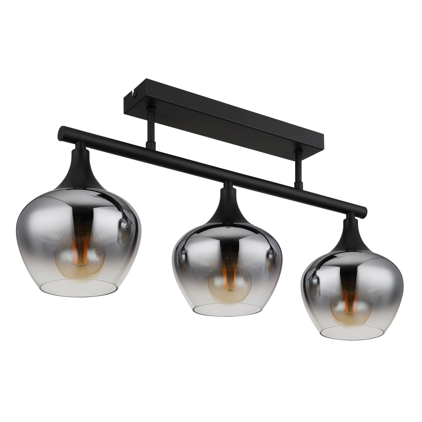 Globo - Пристельова люстра 3xE27/40W/230V чорний
