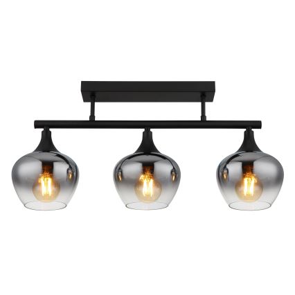 Globo - Пристельова люстра 3xE27/40W/230V чорний