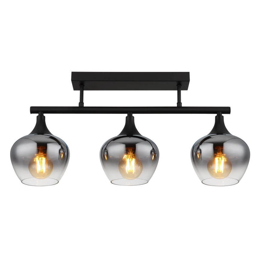 Globo - Пристельова люстра 3xE27/40W/230V чорний