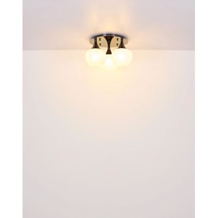 Globo - Припотолочная люстра 3xE27/40W/230V антрацит